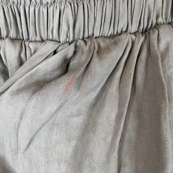 Isabel Marant Etoile Women's Smocked Waist Ruffled Hem Mini Skirt Squirrel SZ 36 - Picture 6 of 15